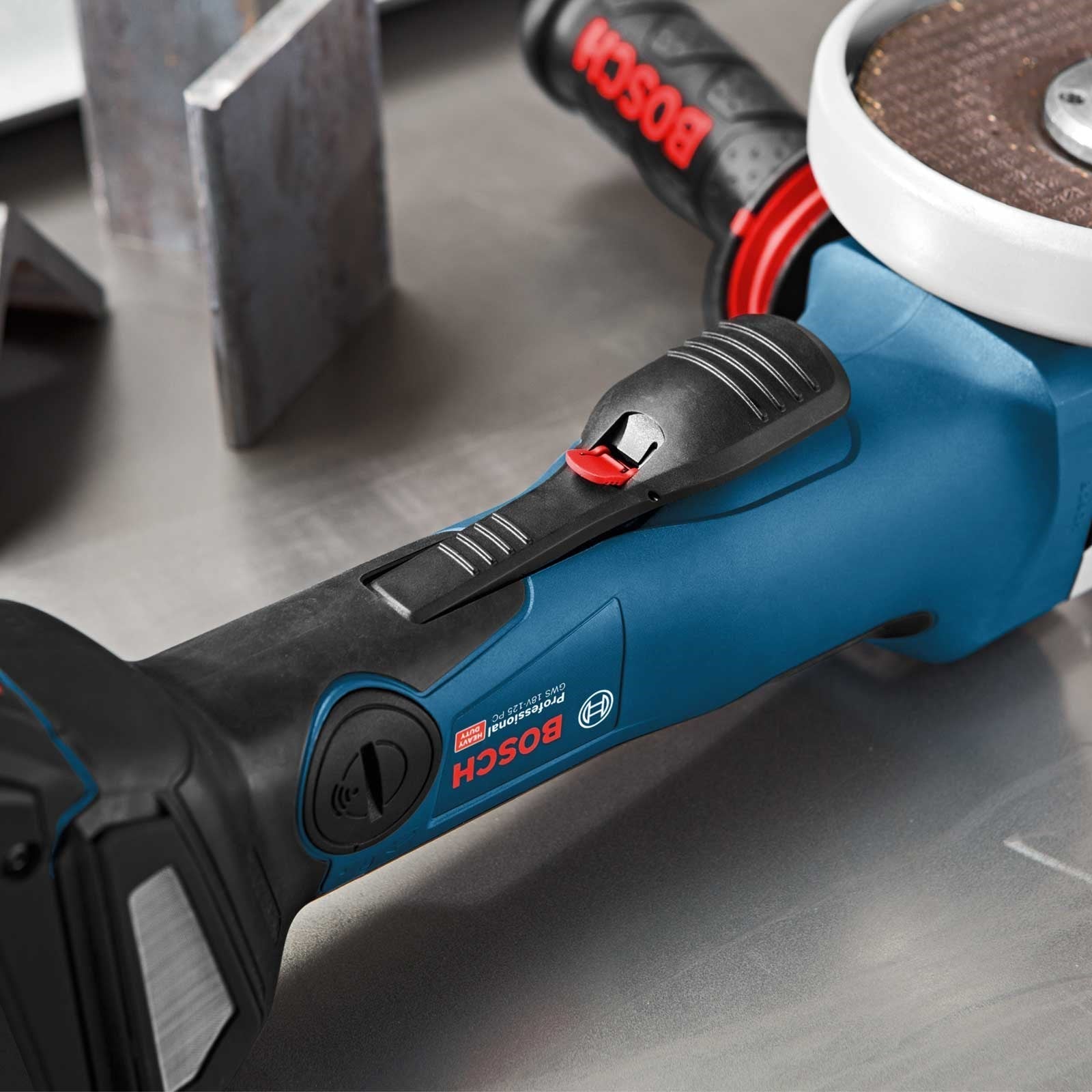 Bosch Professional Cordless Brushless Angle Grinder GWS 18V-10 PC Power Tool Services