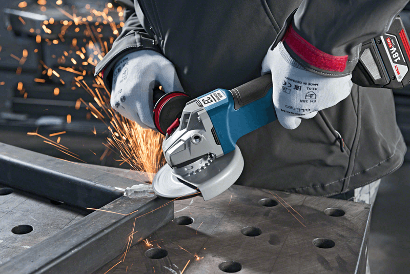 Bosch Professional Cordless Brushless Angle Grinder GWS 18V-10 PC Power Tool Services