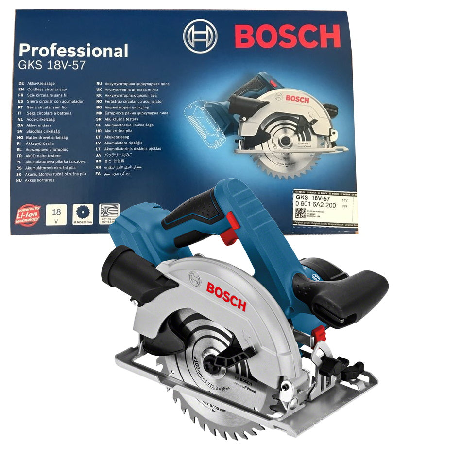Bosch Professional Cordless Circular Saw GKS 18V - 57 Solo 06016A2200 Power Tool Services