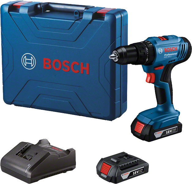 Bosch Professional Cordless Drill Driver GSB 183-LI 2 batts 06019K91K0