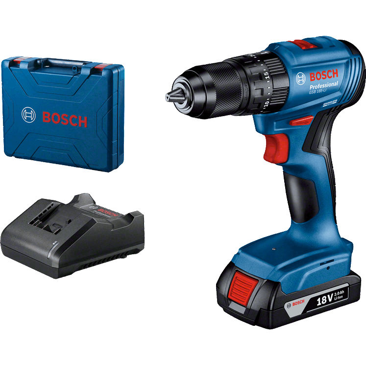 Bosch Professional Cordless Drill GSB 185-LI 06019K31K1 Power Tool Services