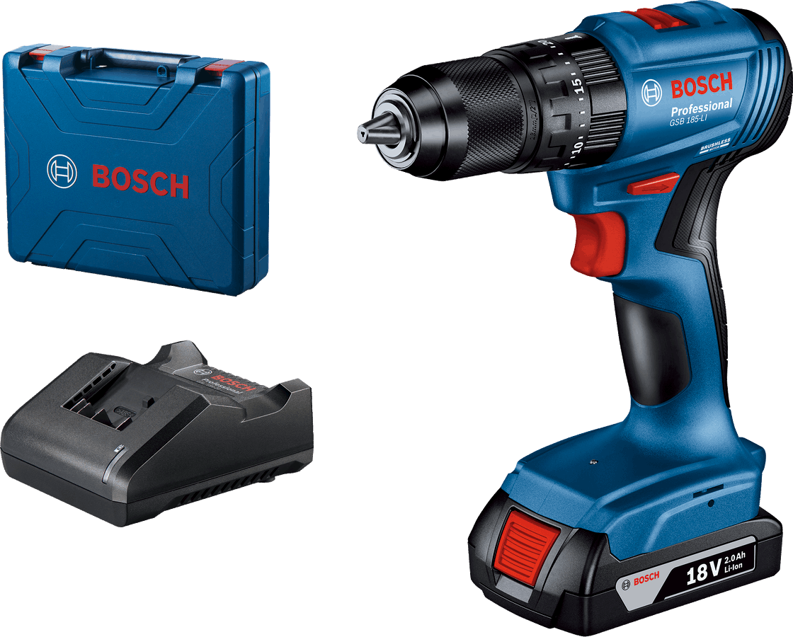 Bosch Professional Cordless Drill GSB 185-LI 06019K31K2 Power Tool Services