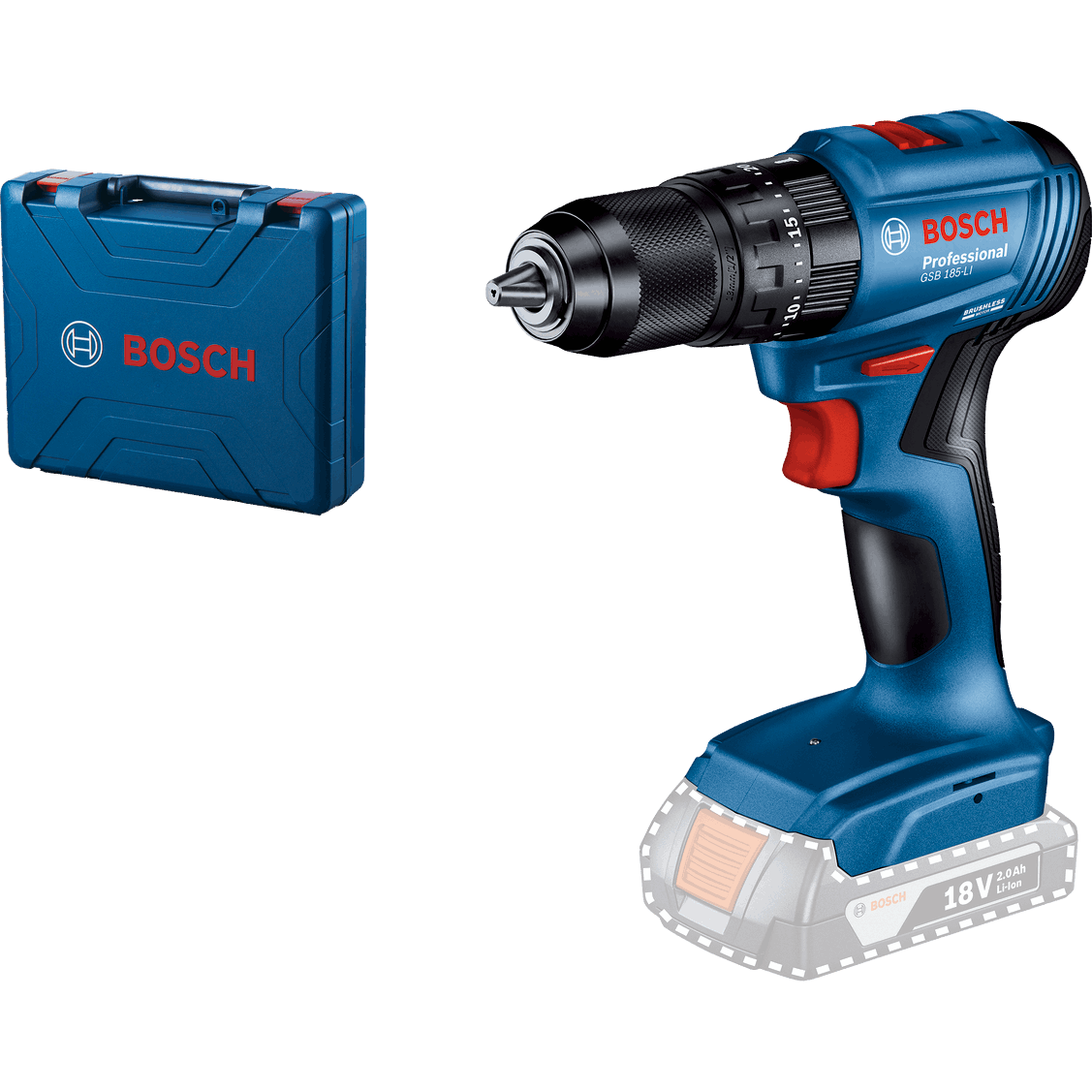 Bosch Professional Cordless Drill GSB 185-LI Solo 06019K3183