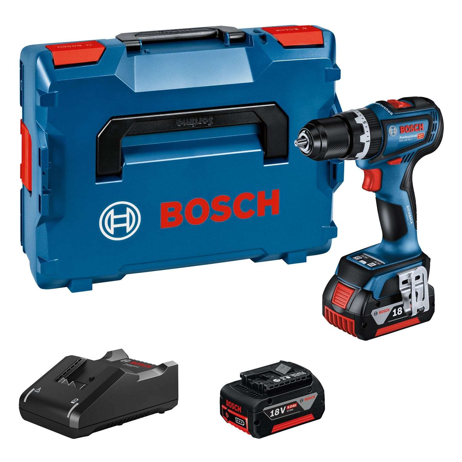 Bosch Professional Cordless Impact Drill GSB 18V-90 C 06019K6106 Power Tool Services