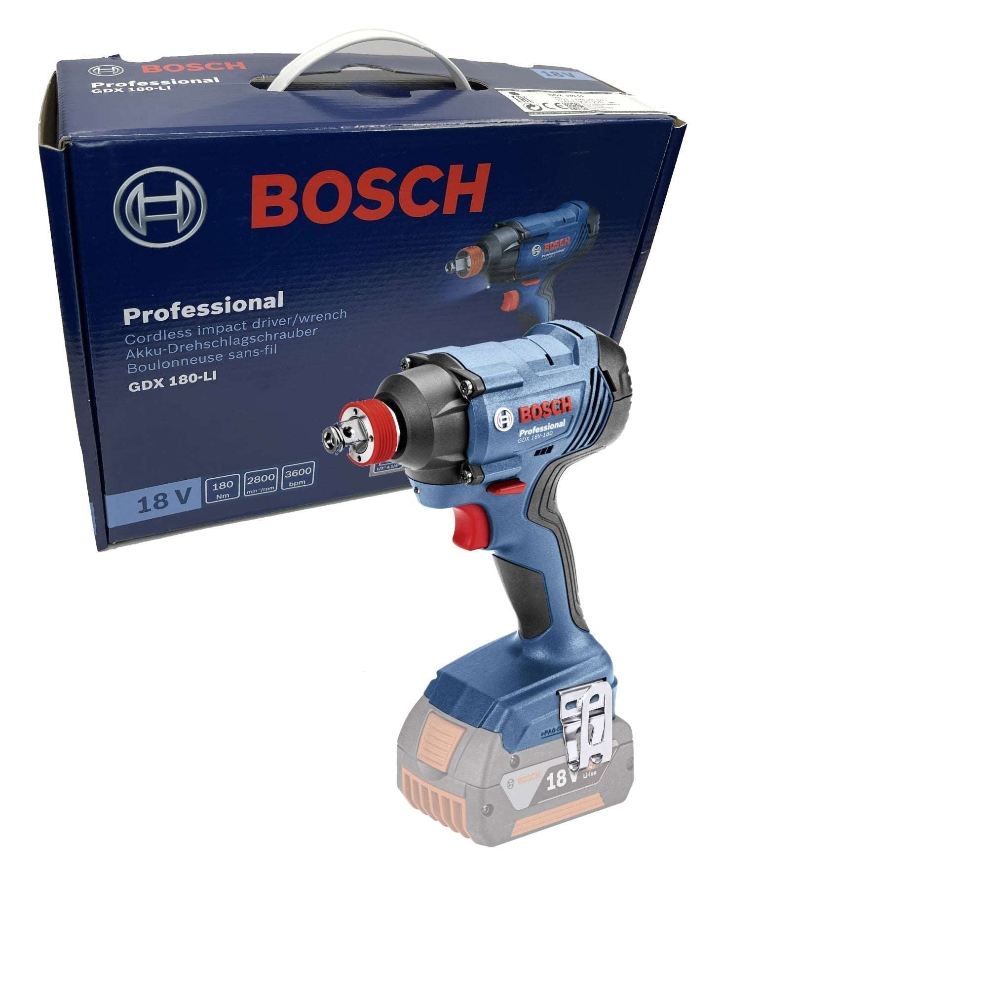 Bosch Professional Cordless Impact Driver GDX 180-LI 06019G5226 Power Tool Services
