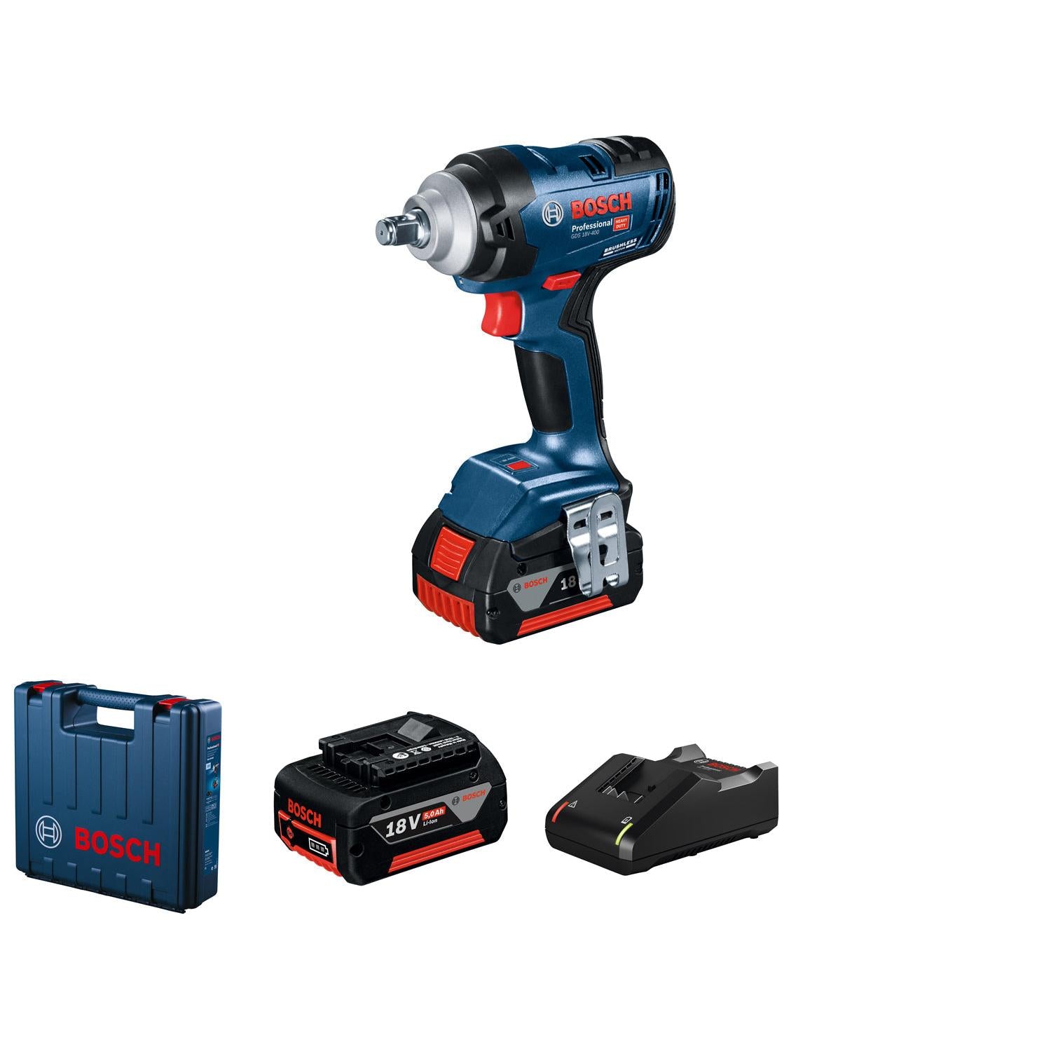 Bosch Professional Cordless Impact Wrench GDS 18V-400 06019K0020