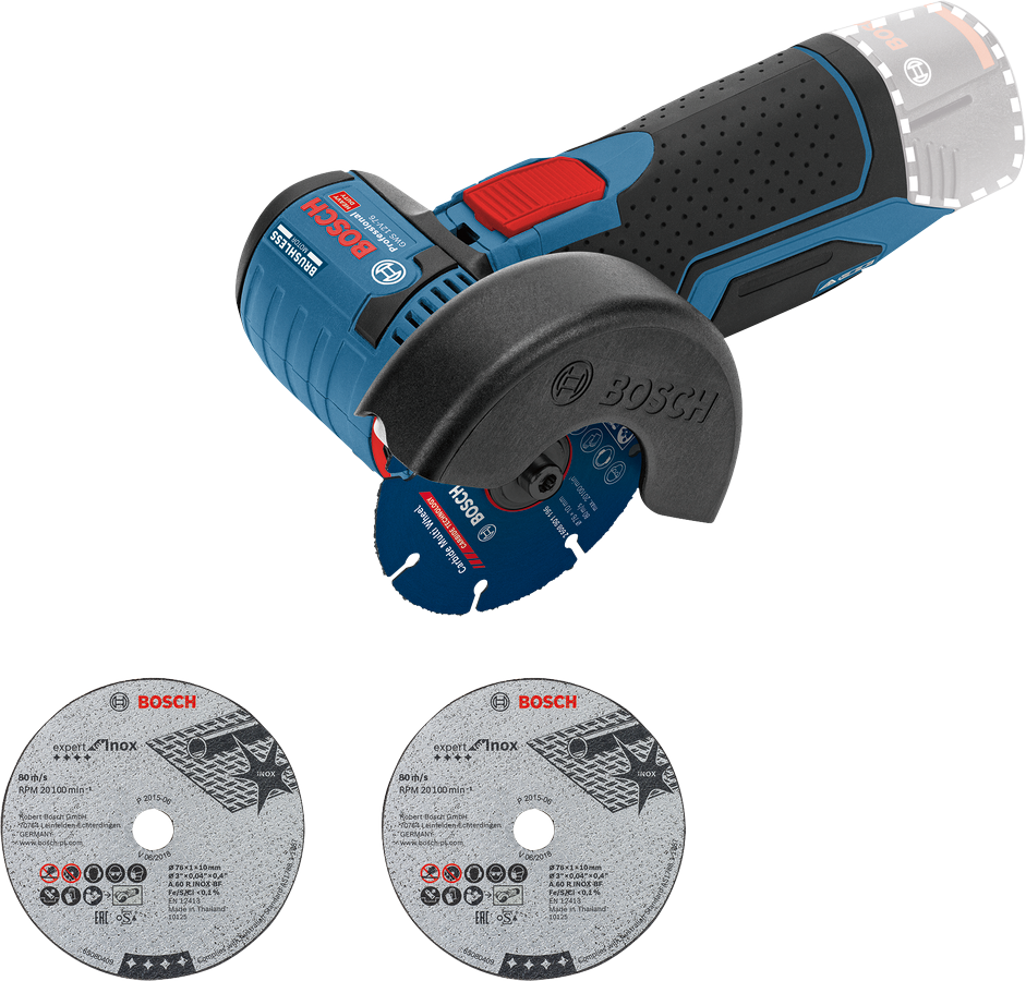 Bosch Professional GWS 12V-76 Angle Grinder Solo 06019F2000