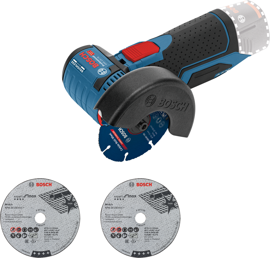 Bosch Professional GWS 12V-76 Angle Grinder (Solo) 06019F2000 Power Tool Services