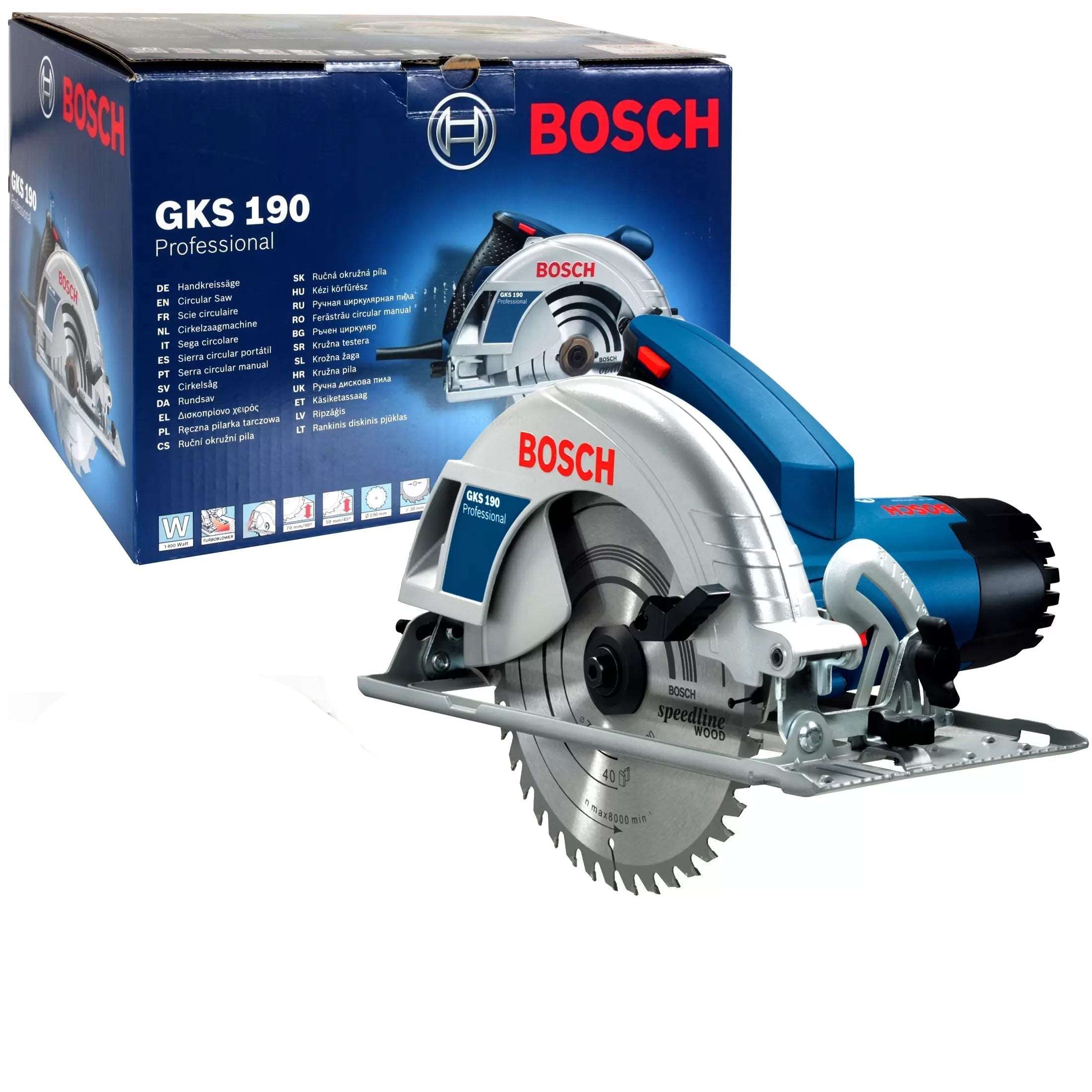 Bosch Professional Hand-Held Circular Saw GKS 190 0601623000