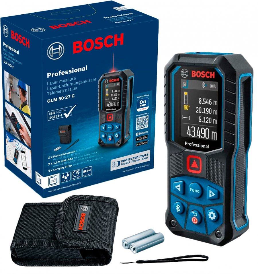 Bosch Professional Laser Measure GLM 50-27 C 0601072T00 Power Tool Services