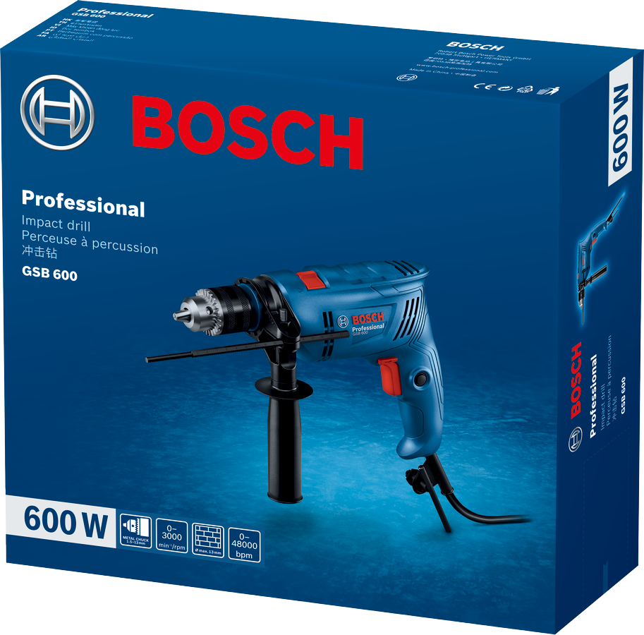 Bosch Professional Percussion Drill GSB 600 06011A03KA