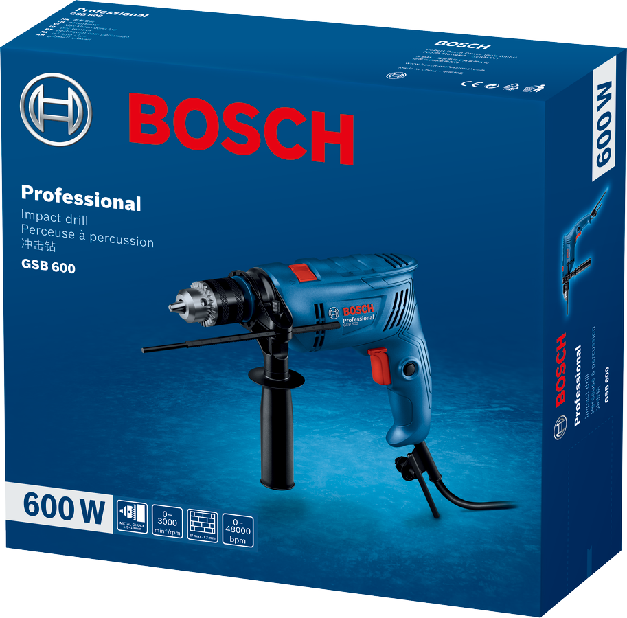 Bosch Professional Percussion Drill GSB 600 06011A03KA Power Tool Services