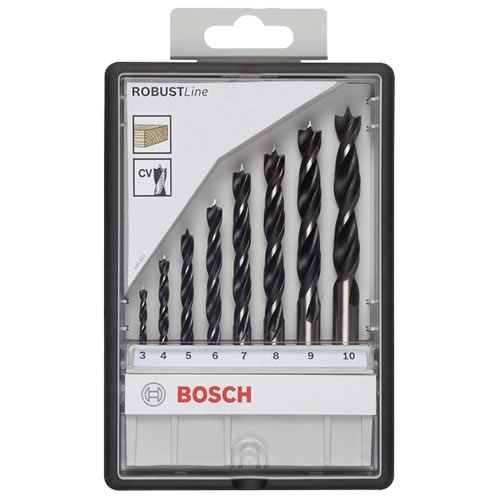 Bosch Robust Line Brad Point Drill Bet Set 8 pc Power Tool Services