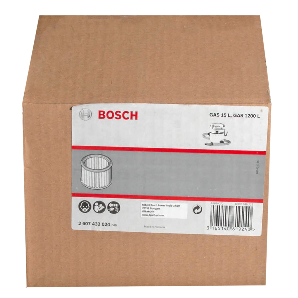 Bosch Round Pleted filter for GAS 15 L 2607432024 Power Tool Services