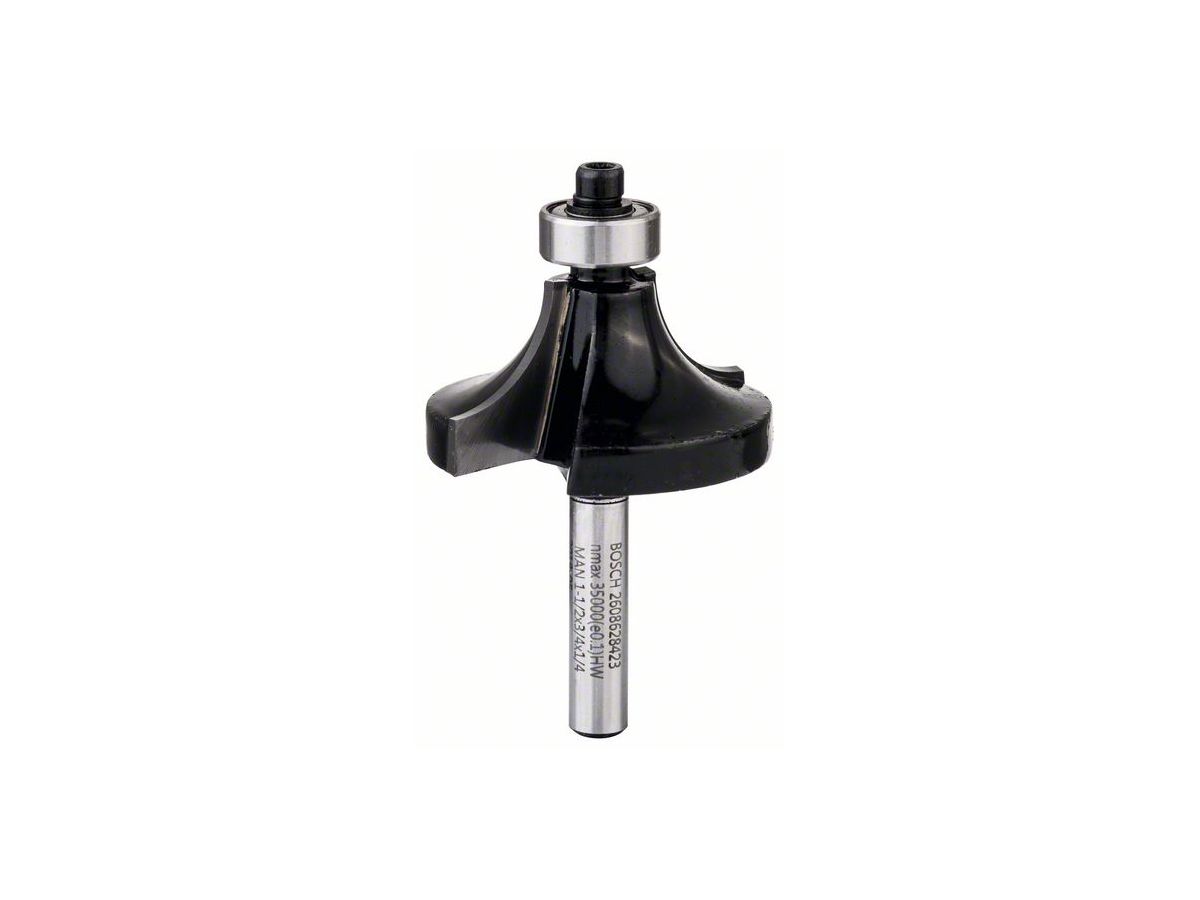 Bosch Rounding over bit, 1/4" R1 12.7 mm 2608628423 Power Tool Services