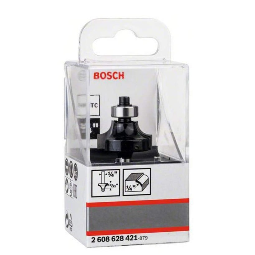 Bosch Rounding over bit, 1/4" R1 6.3 mm 2608628421 Power Tool Services