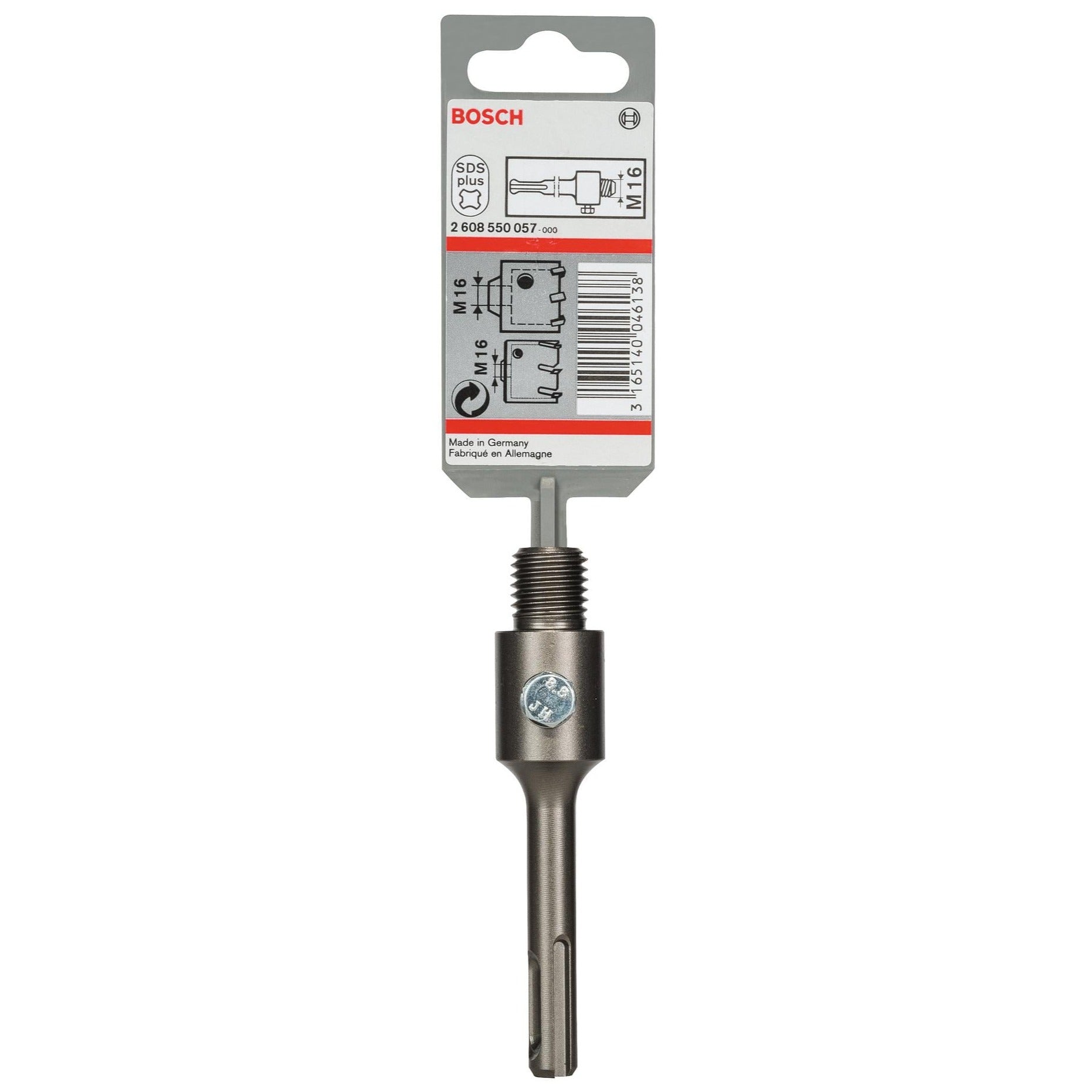 Bosch SDS-plus shank for core cutters with M16, 8 mm, 105 mm 2608550057 Power Tool Services