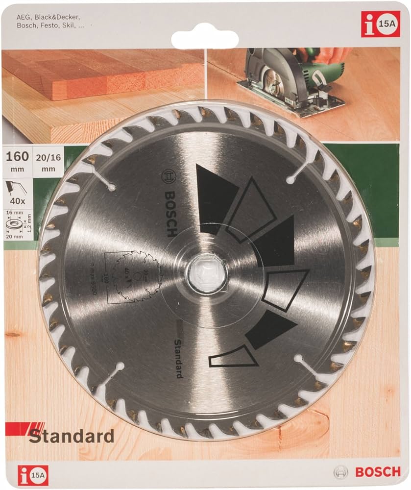 Bosch Standard Circular Saw Blade 160 x 20, 40 2609256811 Power Tool Services