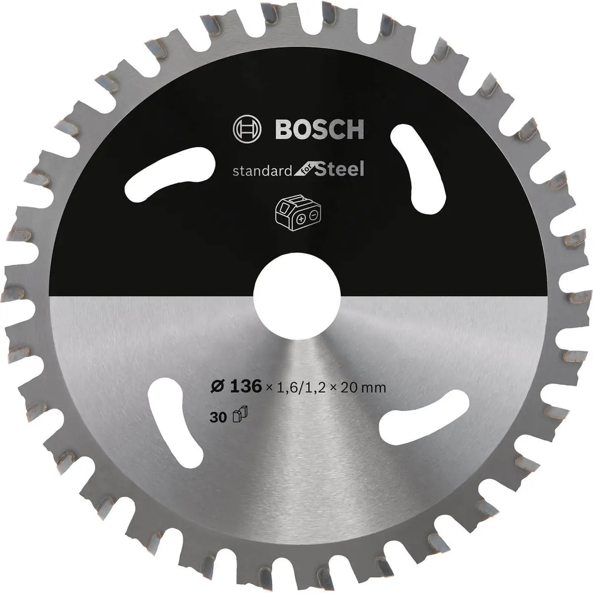 Bosch Standard Circular Saw Blade for Steel 136x1.6/1.2x20 T30