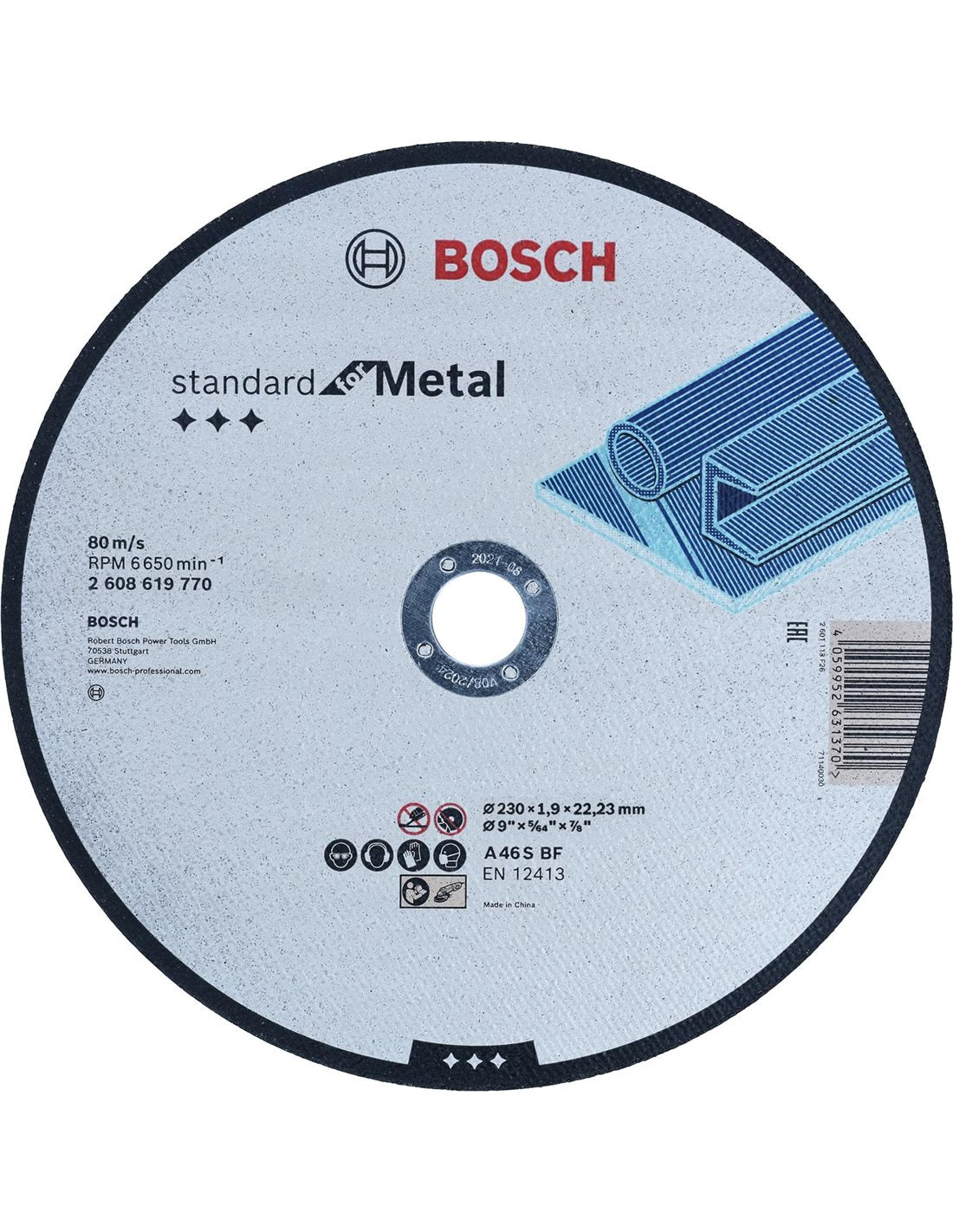 Bosch Standard For Metal Straight Cutting Disc 2608619770 Power Tool Services