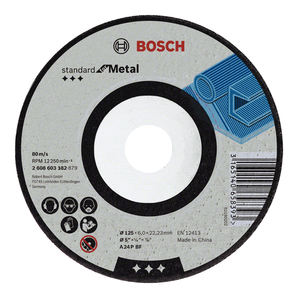 Bosch Standard Metal grinding  Disc A 24 P BF, 230 2608603184 Power Tool Services