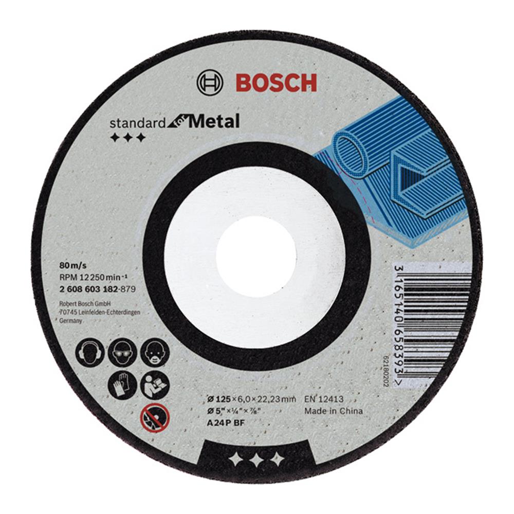 Bosch Standard Metal grinding disc A 24 P BF, 125 2608603182 Power Tool Services