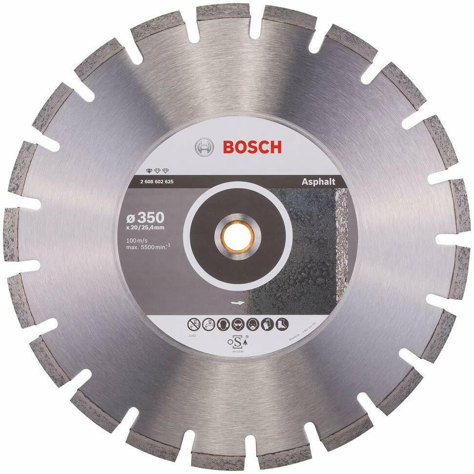 Bosch Standard for Asphalt 350 x 20,00+25,40 x 3,2 segmented 2608602625 Power Tool Services