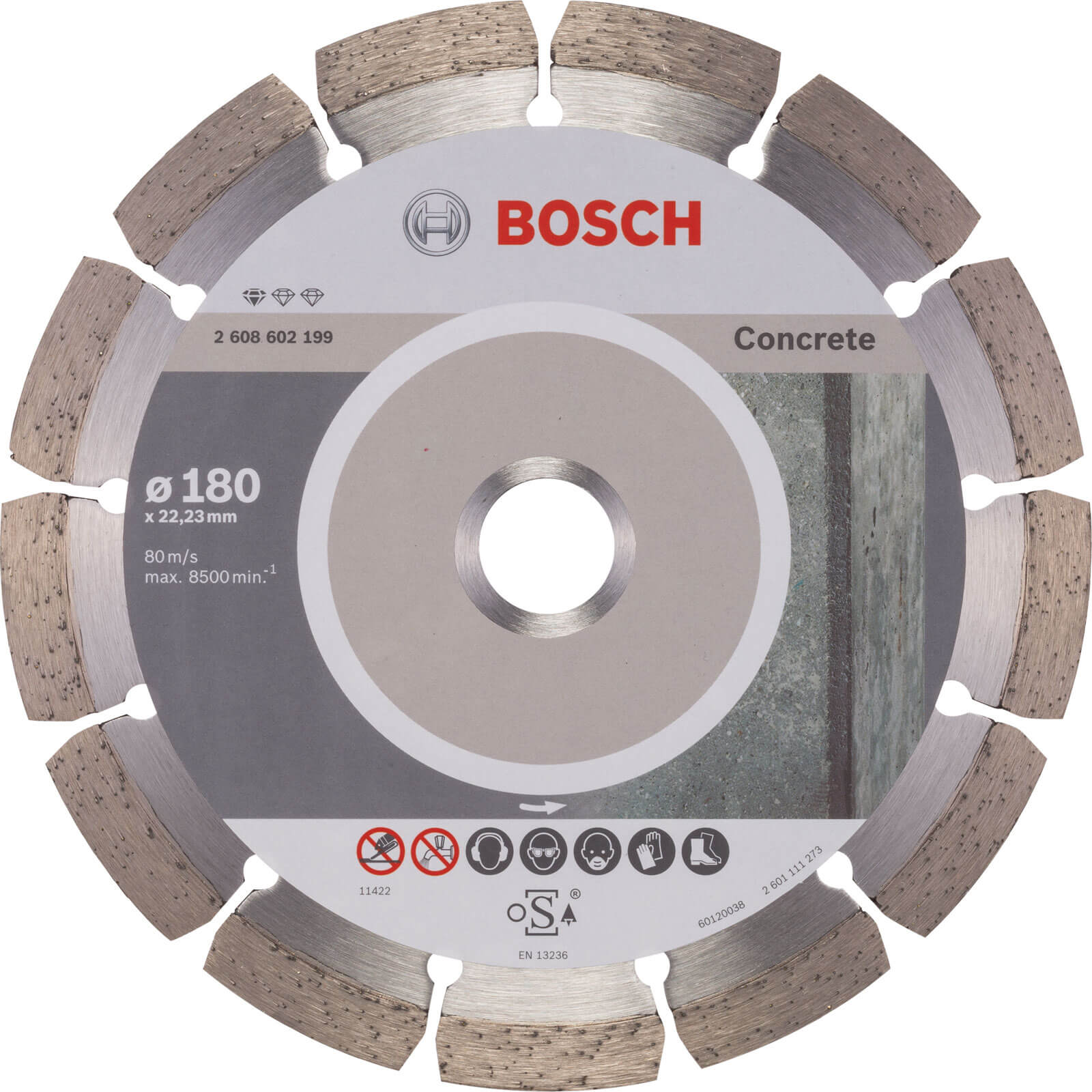 Bosch Standard for Concrete 125 x 22,23 x 1,6 x 10 segmented 2608602197 Power Tool Services