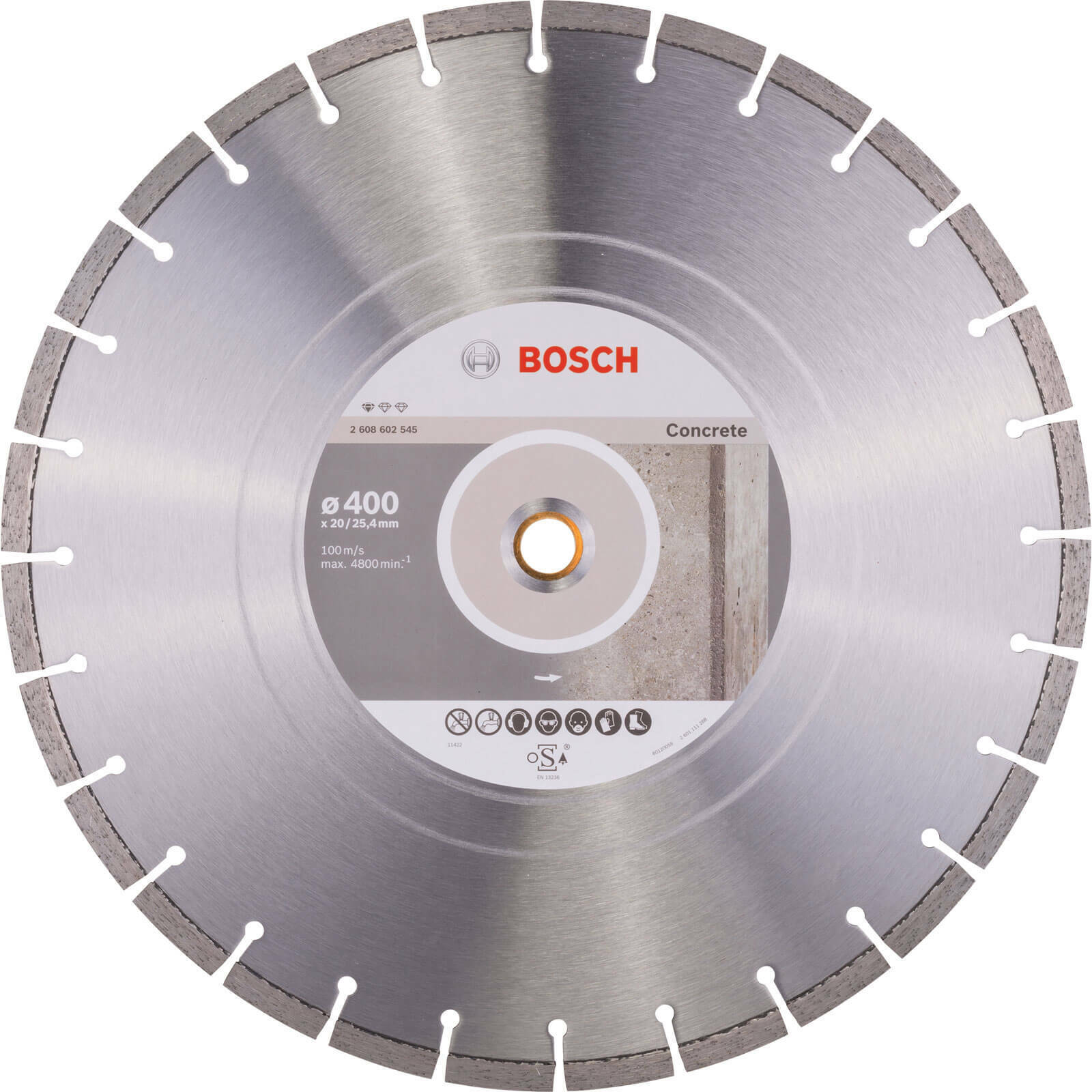 Bosch Standard for Concrete 400 x 20,00+25,40 x 3,2 segmented  2608602545 Power Tool Services