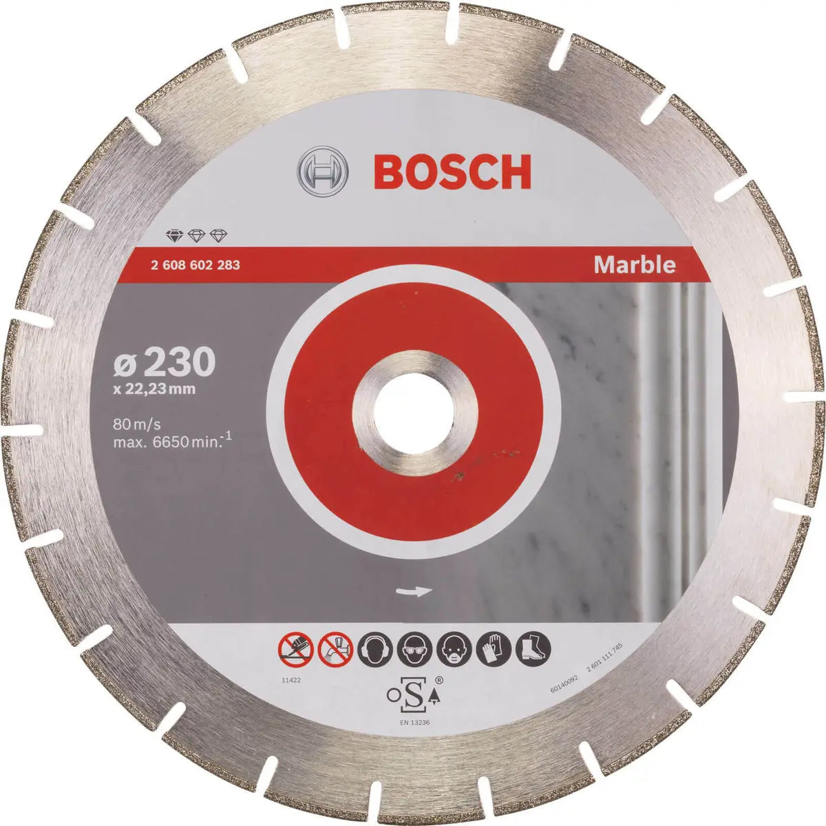Bosch Standard for Marble 230 x 22,23 x 2,8 segmented 2608602283 Power Tool Services