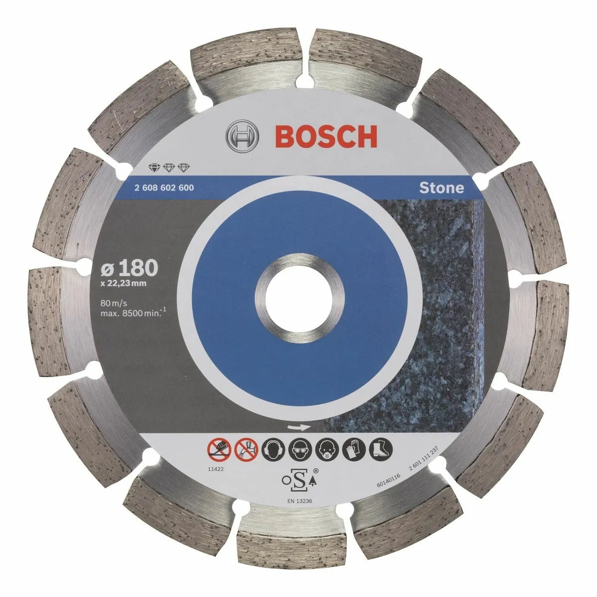 Bosch Standard for Stone 180 x 22,23 x 2 segmented 2608602600 Power Tool Services