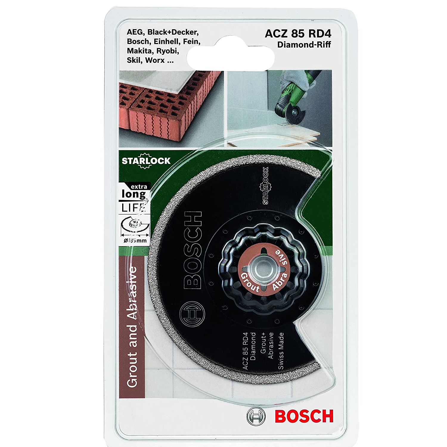 Bosch Starlock ACZ 85 RD4 Diamond-RIFF Segment Saw Blade 2609256972 Power Tool Services