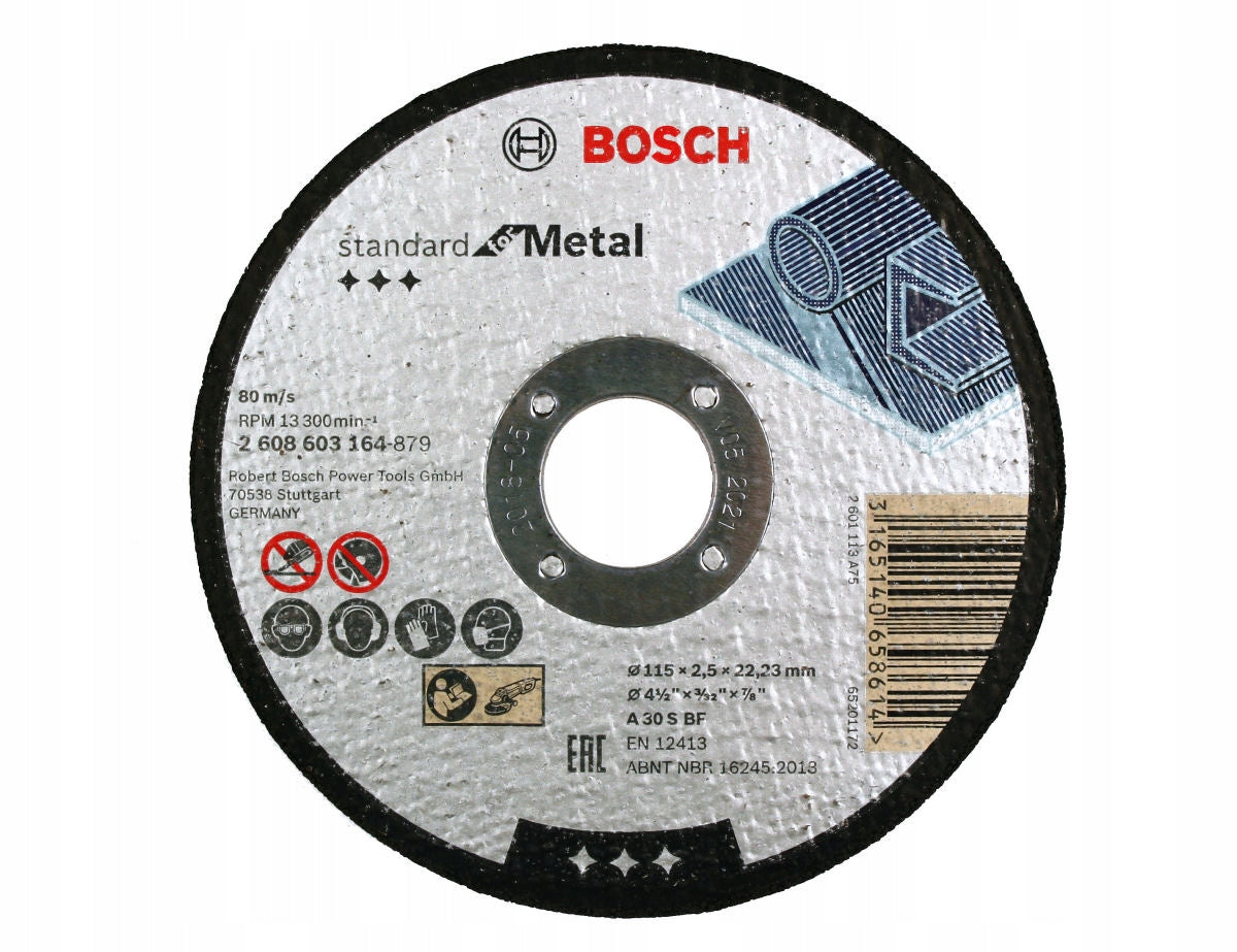 Bosch Std Metal Disc 115X2.5X22.23Mm S 2608603164 Power Tool Services