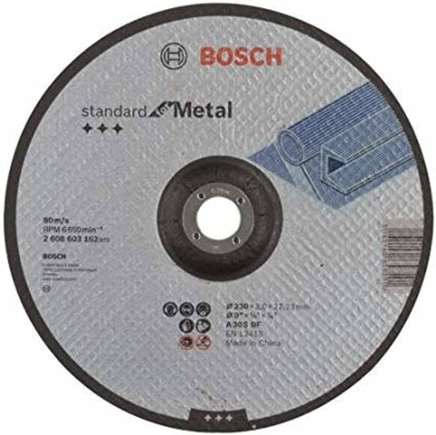 Bosch Std Metal Disc 230X3X22.23Mm D 2608603162 Power Tool Services