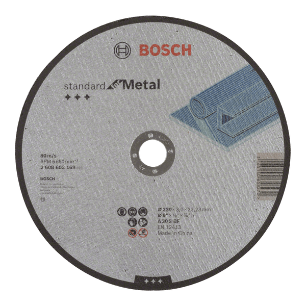 Bosch Std Metal Disc 230X3X22.23Mm S 2608603168