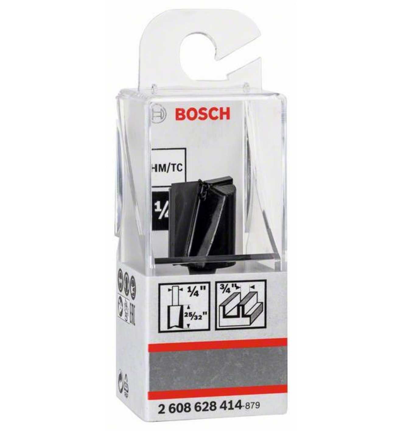 Bosch Straight bit, 1/4", D1 19 mm, L 19.5 mm, G 51 mm 2608628414 Power Tool Services