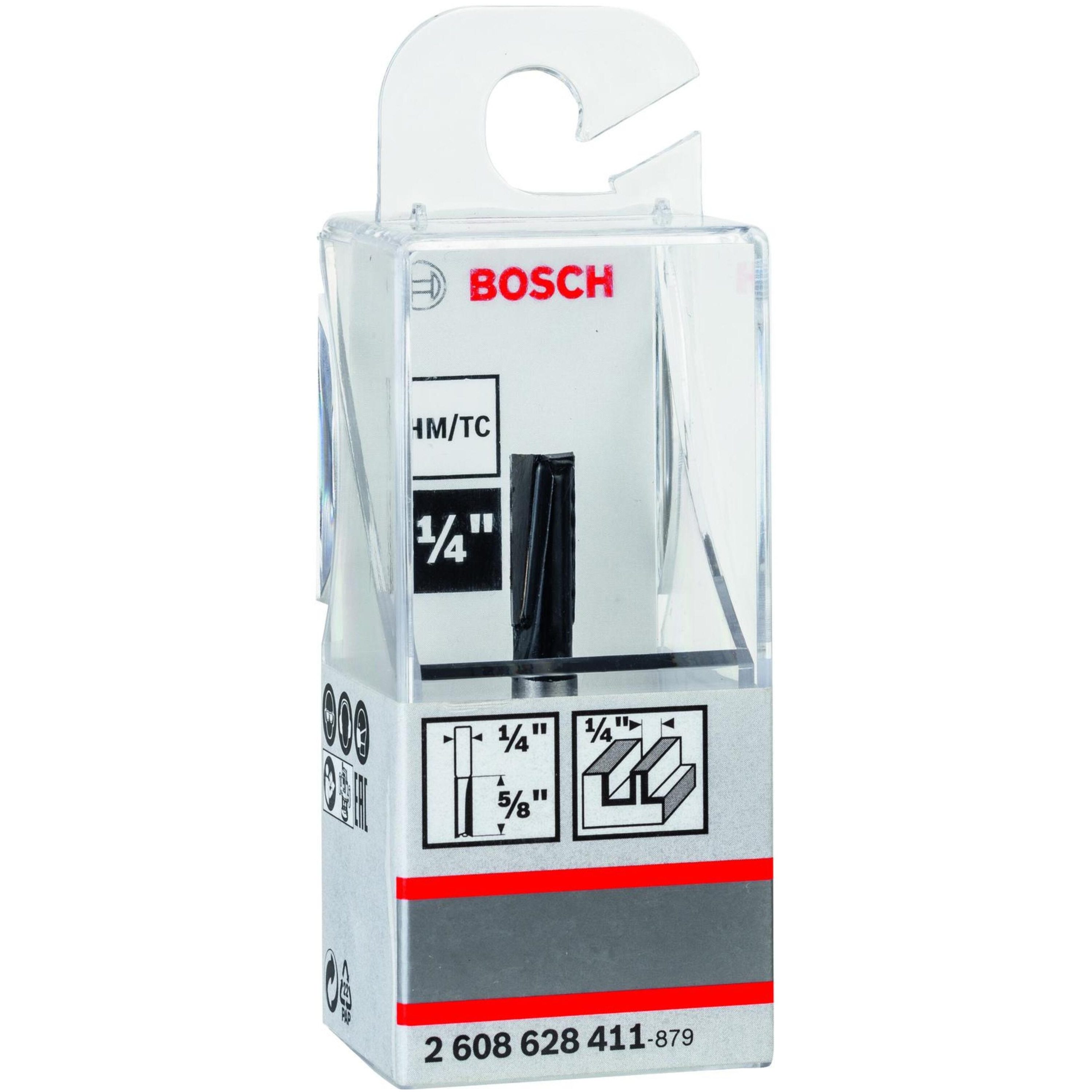 Bosch Straight bit, 1/4", D1 6.35 mm, L 16 mm, G 48 mm 2608628411 Power Tool Services