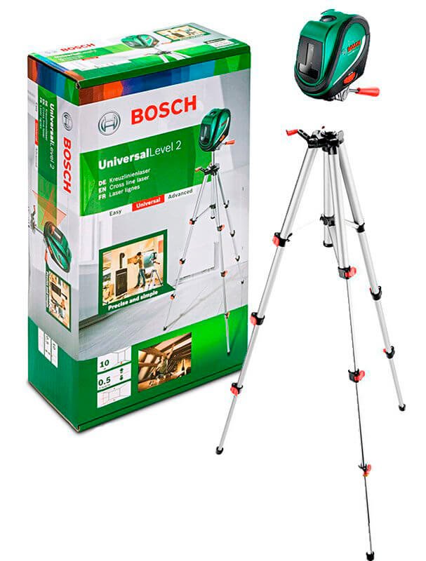 Bosch Universal Level 2 set Cross Line Laser Level Power Tool Services