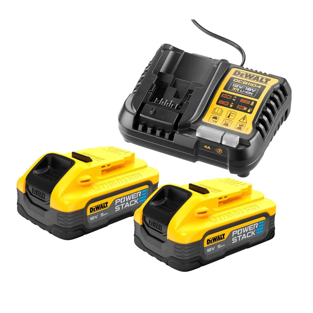 Dewalt Powerstack Battery Kit 18V 5Ah DCB1104H2-QW