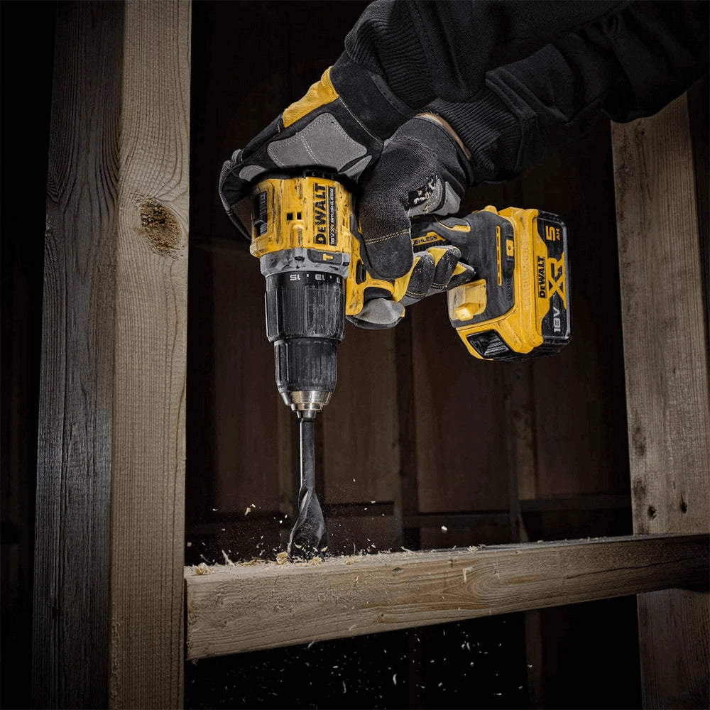 Dewalt 18V XR Brushless Hammer Drill Driver DCD100P2T 4 - Power Tool Services