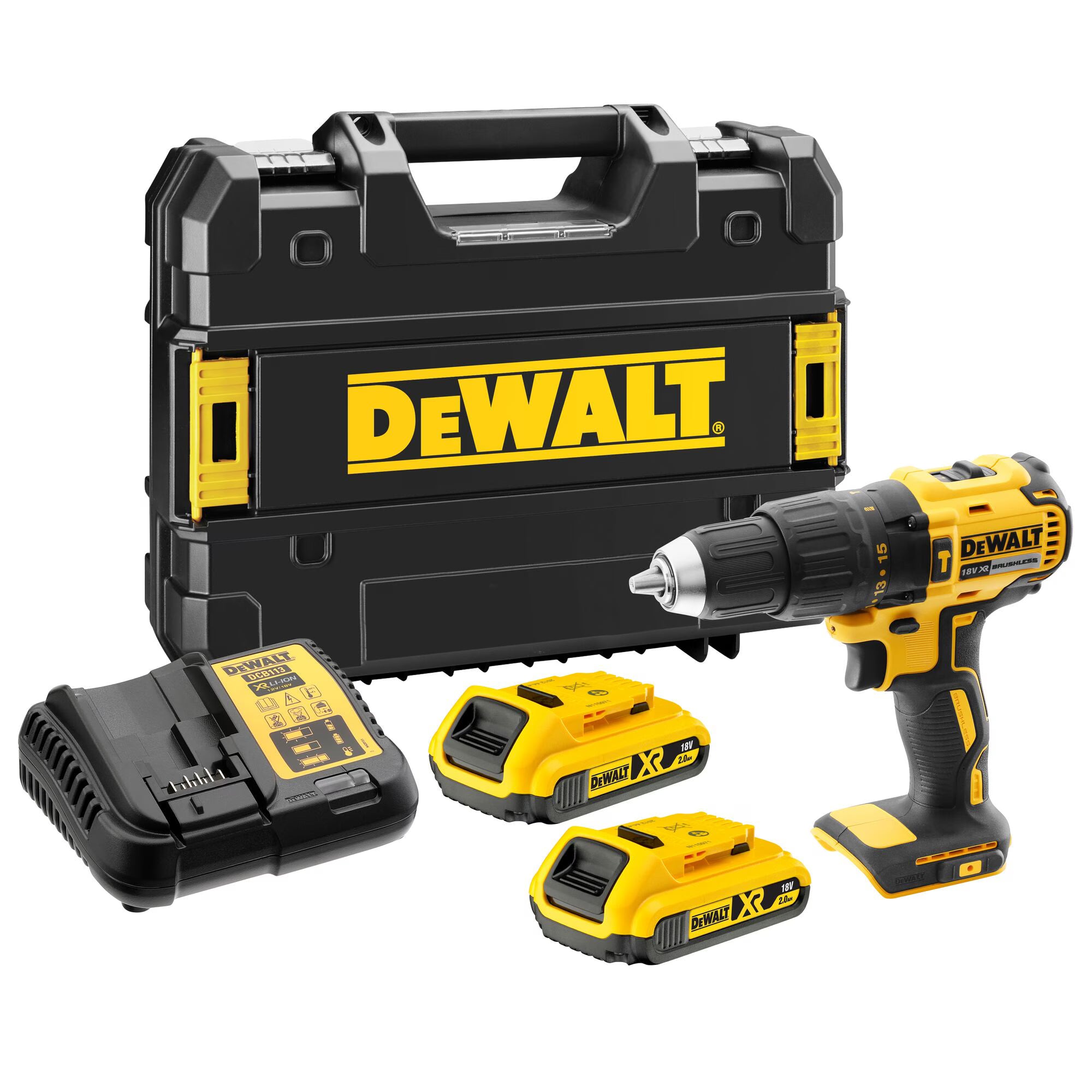 Dewalt 18V XR Brushless Hammer Drill Driver Kit DCD778D2T