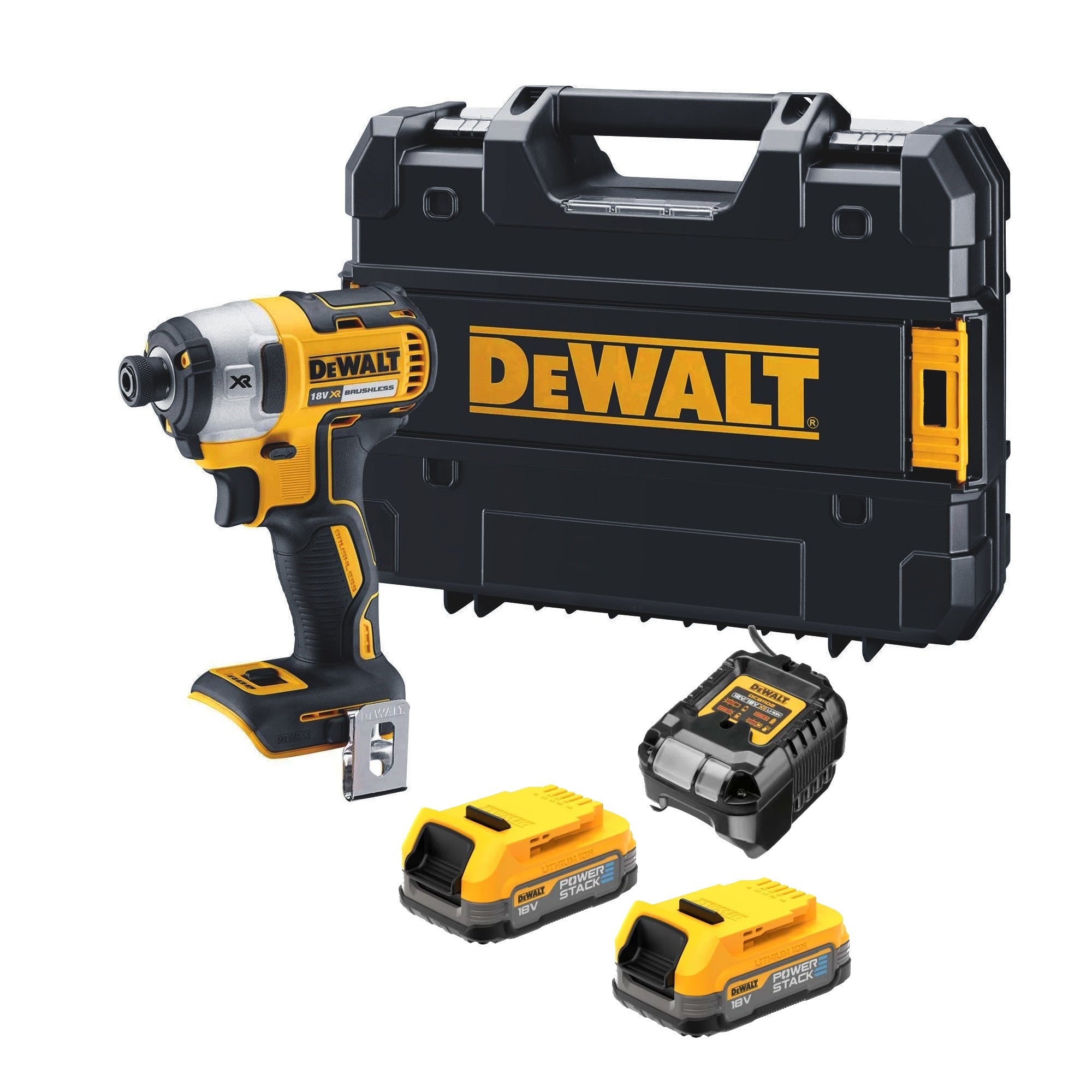 Dewalt 18V Brushless Impact Driver PowerStack Kit DCF887E2T-XJ