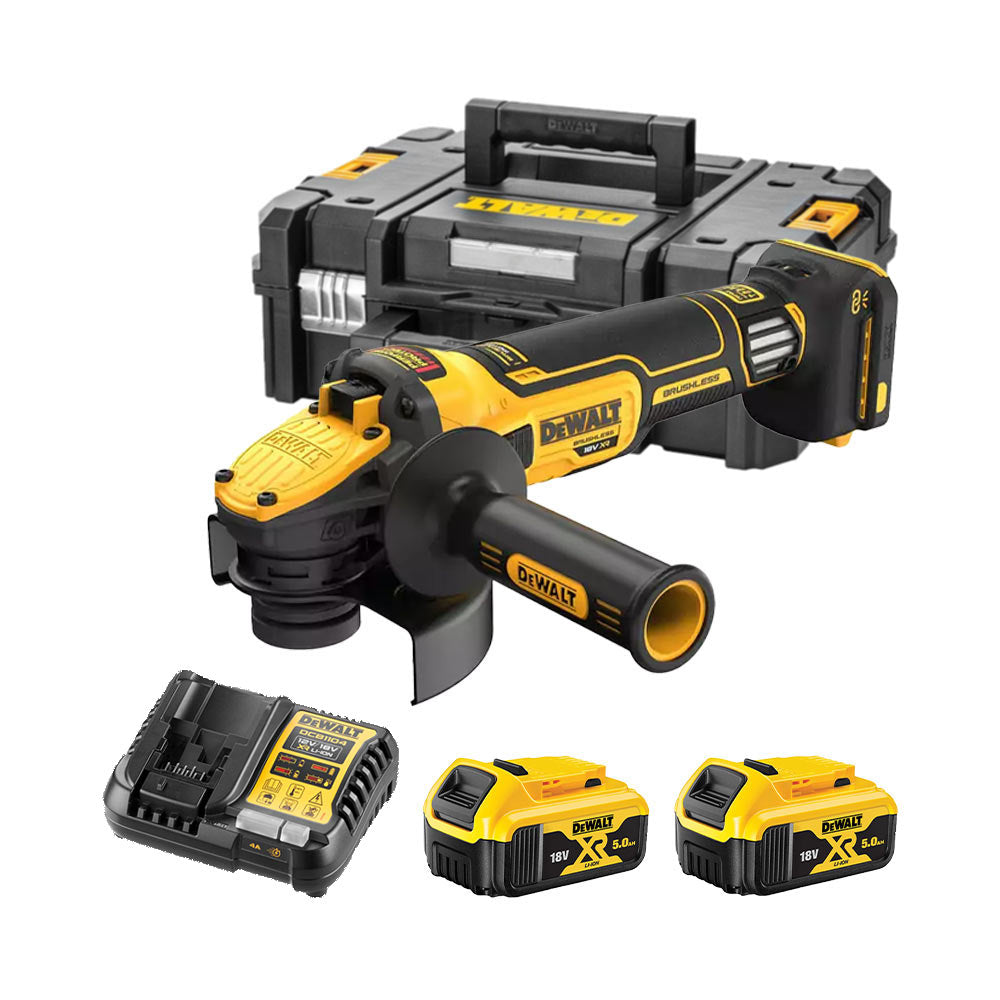 Dewalt Cordless 18V Brushless Variable Speed Angle Grinder DCG409VSP2-XJ - Power Tool Services