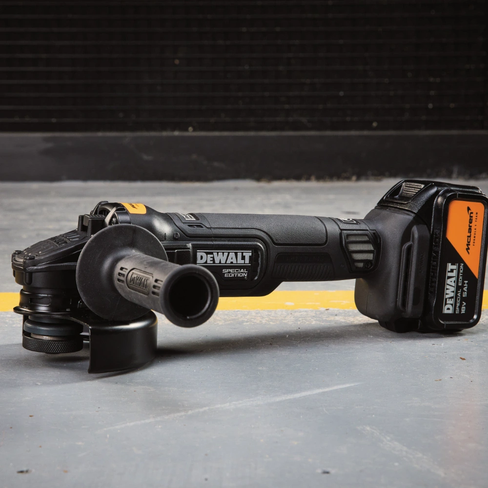 Dewalt McLaren 18V XR Brushless Grinder DCG45MP2T 7 - Power Tool Services