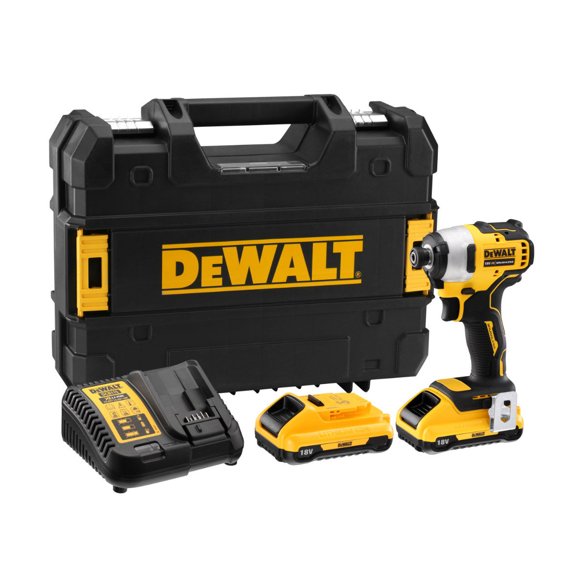 Buy DEWALT 18V Ultra Compact Brushless Impact Driver DCF809L2T from Power Tool Services - Image 1 | Best Price