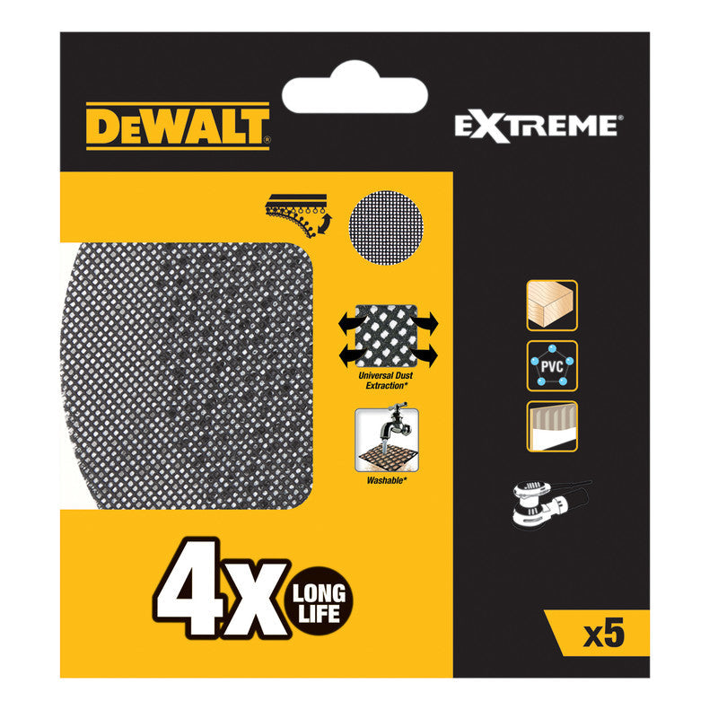 DEWALT Extreme Mesh Sanding Disc 125mm ( Select Grit ) Power Tool Services