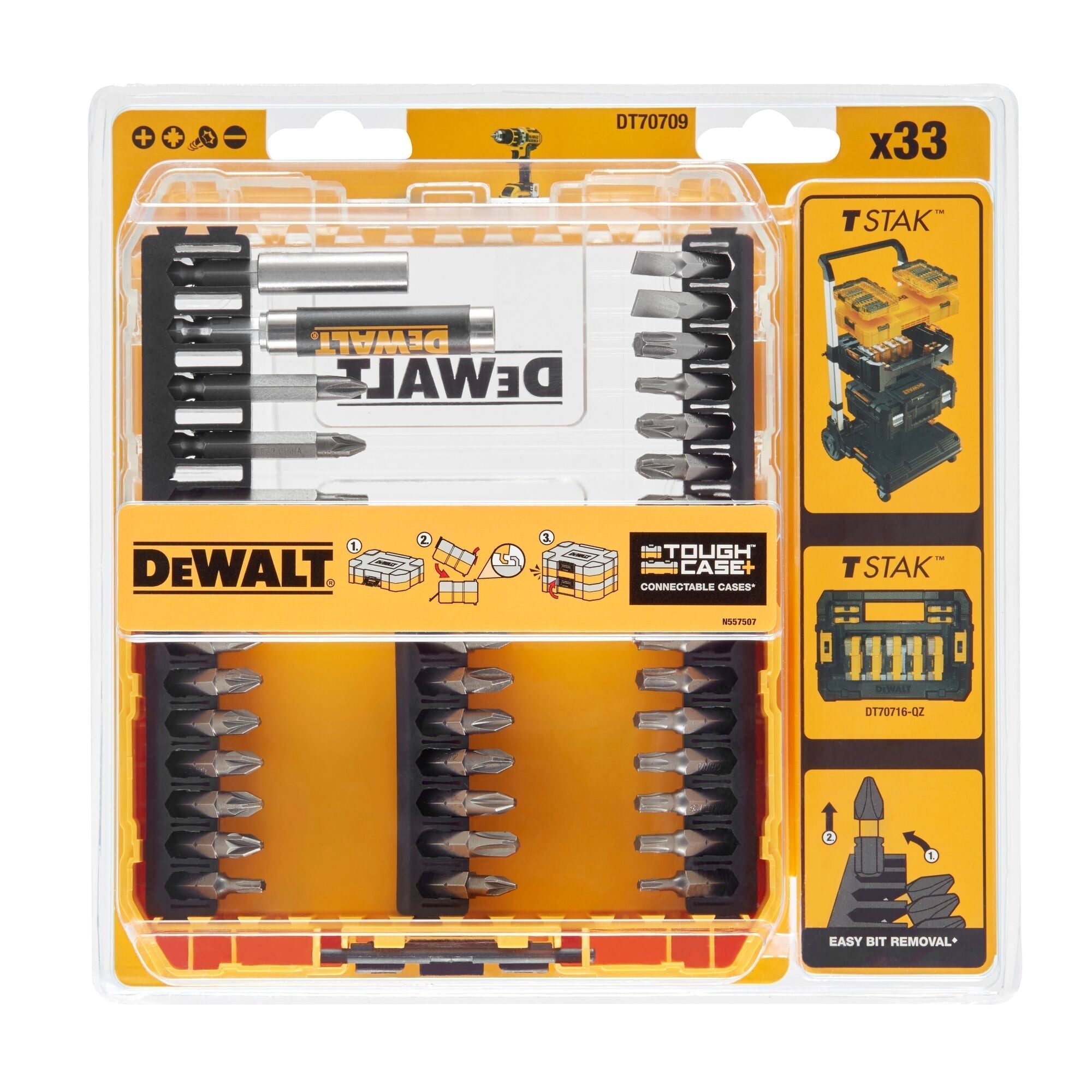 DeWalt 33Pc Screw Driving Set DT70709-QZ