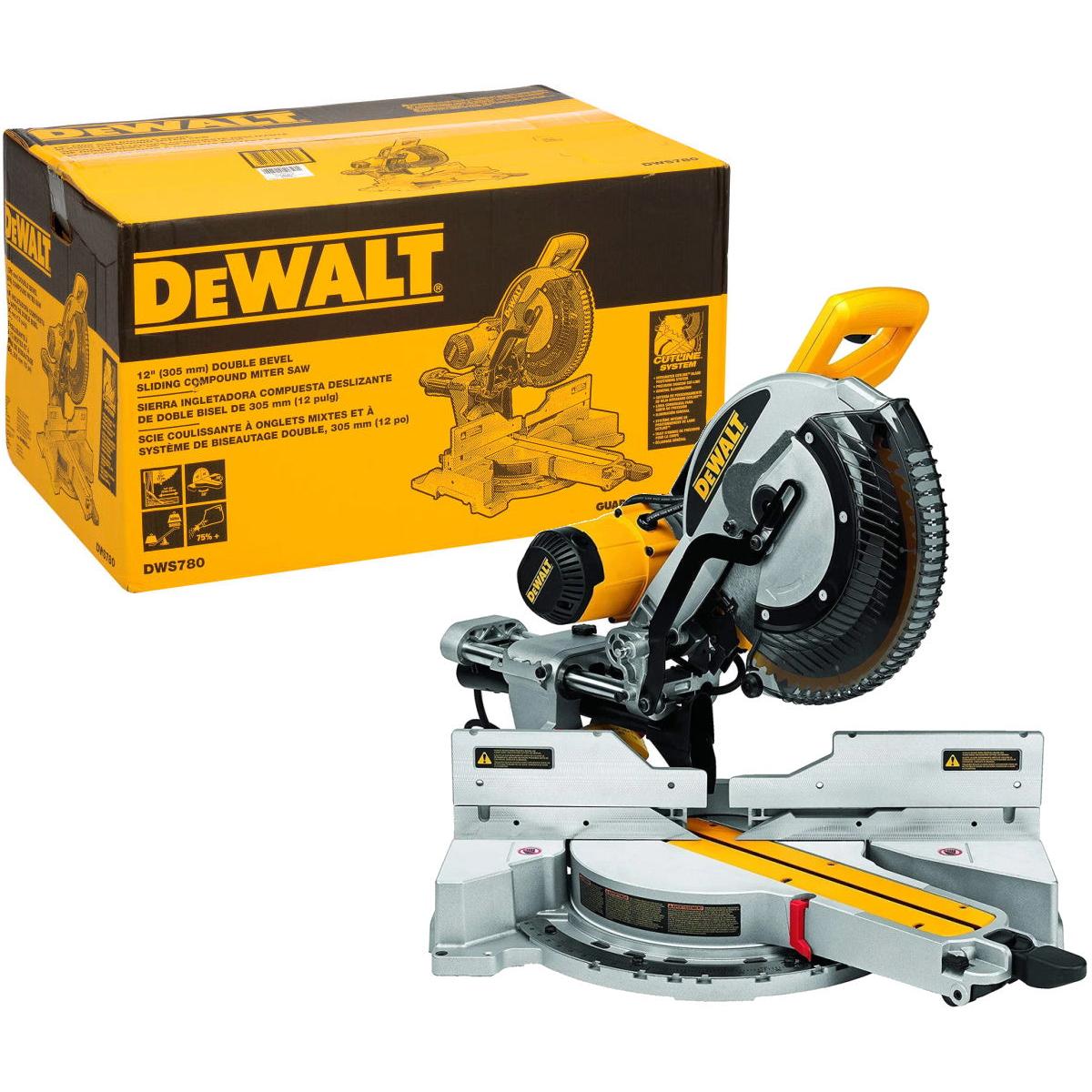 Dewalt 1675W 305Mm Compound Slide Mitre Saw DWS 780 Power Tool Services