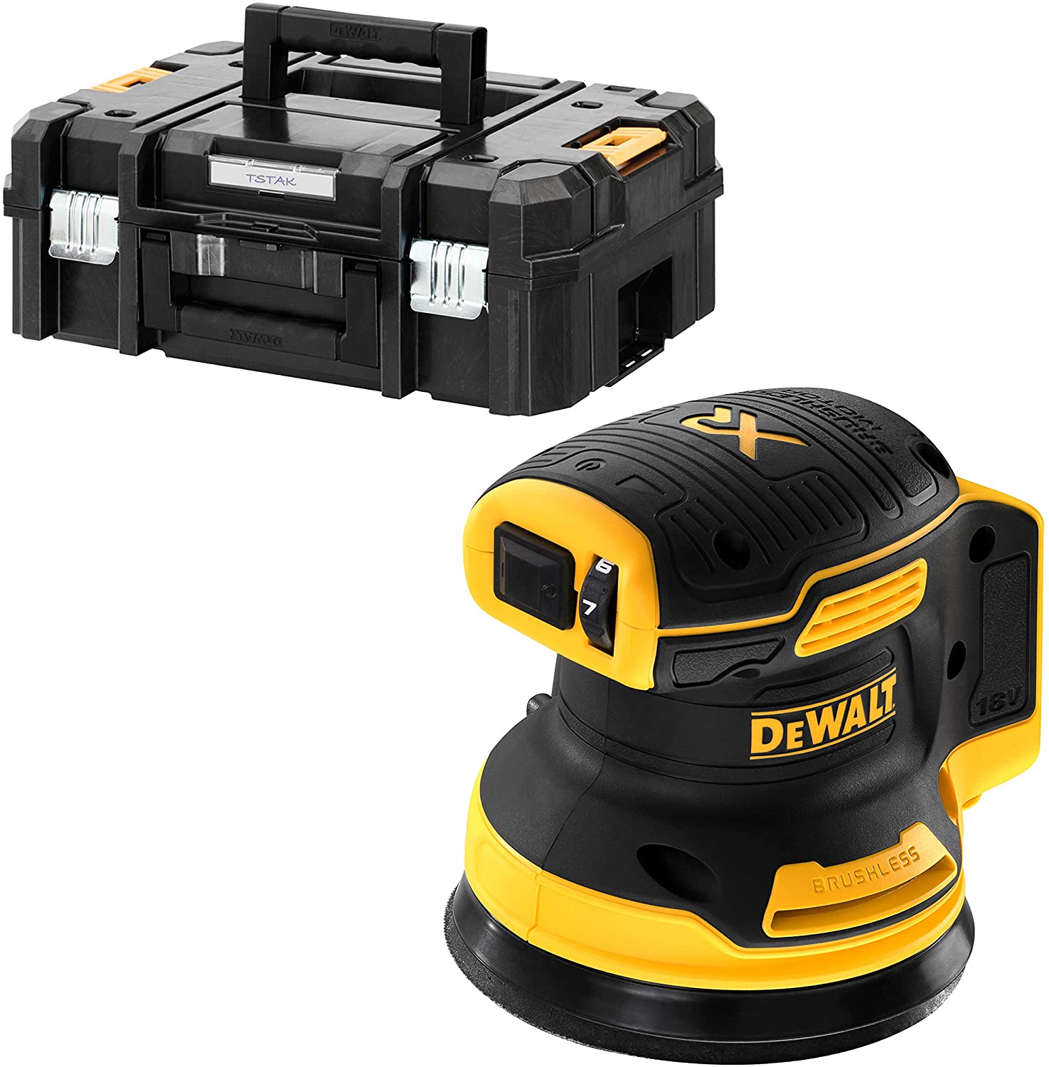 Dewalt 18V Cordless Brushless 125mm Orbital Sander DCW210NT