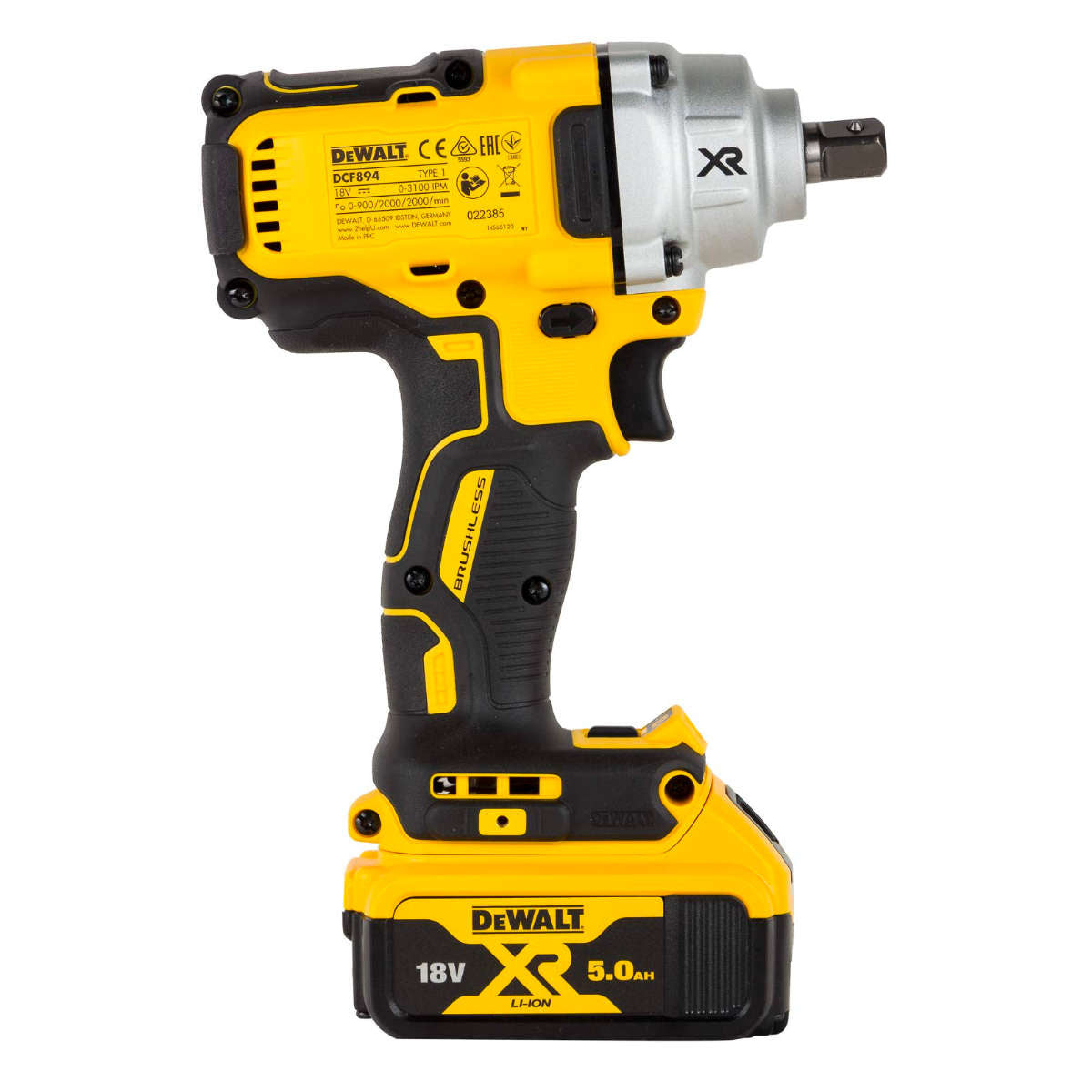 Dewalt 18V Impact Wrench with Precision Wrench Control DCF894P2 Power Tool Services